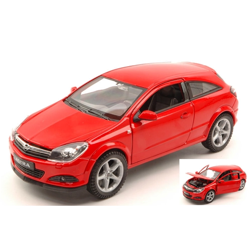 OPEL ASTRA GTC 2005 RED 1:24 Welly Auto Stradali Modellino