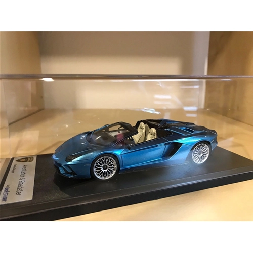 LAMBORGHINI AVENTADOR S ROADSTER 2016 BLU AEGIR 1:43 Looksmart Auto Stradali Modellino