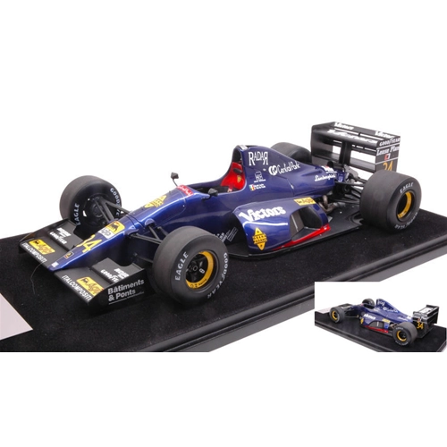 LAMBORGHINI 291 F1 N.LARINI 1991 N.34 17th US GP CON VETRINA 1:18 Looksmart Formula 1 Modellino