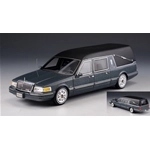 LINCOLN TOWN CAR S&S HEARSE 1997 DARK GREY 1:43 GLM Models Pompe Funebri Modellino