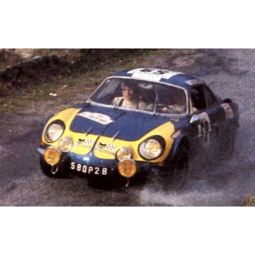 ALPINE RENAULT A110 6th TOUR DE CORSE 1976 MOREAU-BARON 1:43 Trofeu Auto Rally Modellino