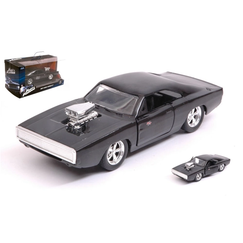 DOM'S DODGE CHARGER R/T 1970 FAST & FURIOUS 7 BLACK 1:32 Jada Toys Movie Modellino