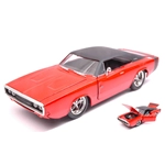 DODGE CHARGER R/T 1970 ORANGE WITH BLACK ROOF 1:24 Jada Toys Tuning Modellino