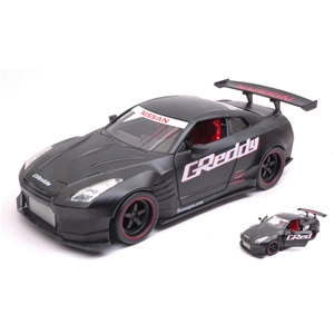NISSAN GT-R (R35) BEN SOPRA 2009 MATT BLACK "JDM TUNERS" 1:24 Jada Toys Tuning Modellino