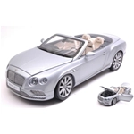 BENTLEY CONTINENTAL GT CONVERTIBLE 2016 SILVER FROST 1:18 Paragon Models Auto Stradali Modellino