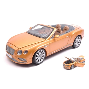 BENTLEY CONTINENTAL GT CONVERTIBLE 2016 SUNBURST GOLD 1:18 Paragon Models Auto Stradali Modellino