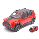 JEEP RENEGADE TRAILHAWK 2015 ORANGE/BLACK 1:24-27 Welly Auto Stradali Modellino