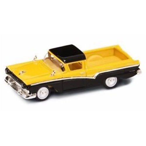 FORD RANCHERO 1957 YELLOW/BLACK 1:43 Lucky Die Cast Auto Stradali Modellino