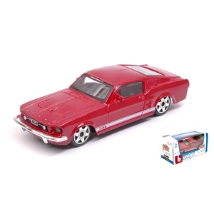 FORD MUSTANG GT 1964 RED 1:43 Burago Auto Stradali Modellino