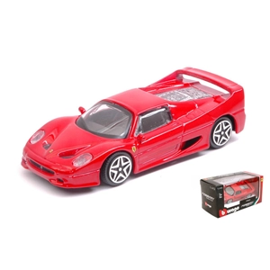 FERRARI F50 1995 RED 1:43 Burago Auto Stradali Modellino