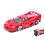 FERRARI F50 1995 RED 1:43 Burago Auto Stradali Modellino