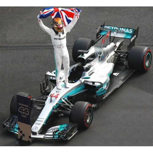 MERCEDES F1 W08 L.HAMILTON 2017 N.44 WORLD CHAMPION MEXICAN GP 1:43 Spark Model Formula 1 Modellino