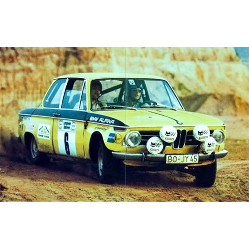 BMW 1602 N.6 4th GERMAN VORDERPFALZ RALLY 1972 ZWEIBAUMER/SCHONS 1:43 Trofeu Auto Rally Modellino