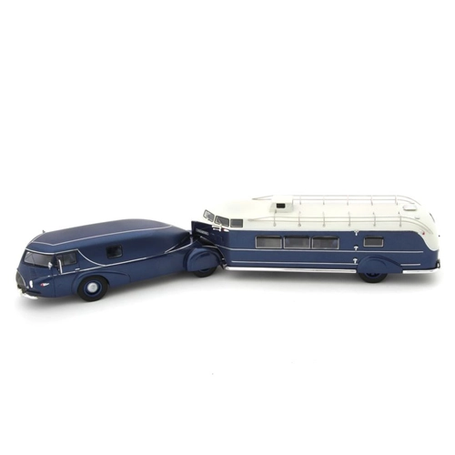 REO TRUCK CURTIS AEROCAR 1938 METALLIC BLUE 1:43 Autocult Camion Modellino