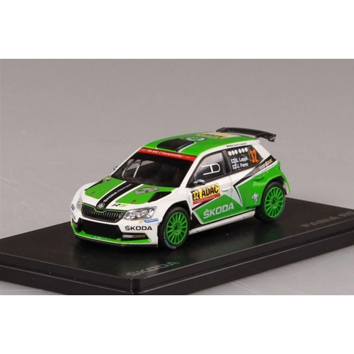 SKODA FABIA III R5 N.32 7th ADAC RALLY DEUTCH.2016 LAPPI-FERM 1:43 Abrex Auto Rally Modellino