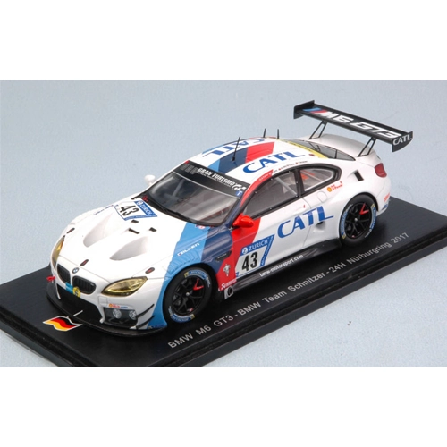 BMW M6 GT3 N.43 DNF 24 H NURBURGRING 2017 FARFUS-LYNN-DA COSTA-SCH.1:43 Spark Model Auto Competizione Modellino