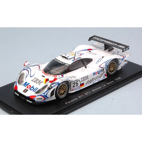 PORSCHE 911 GT1 N.26 WINNER LE MANS 1998 MCNISH-AIELLO-ORTELLI 20 YEARS 1:43 Spark Model Auto Competizione Modellino