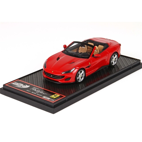 FERRARI PORTOFINO OPEN ROOF 2017 ROSSO CORSA 1:43 Looksmart Auto Stradali Modellino