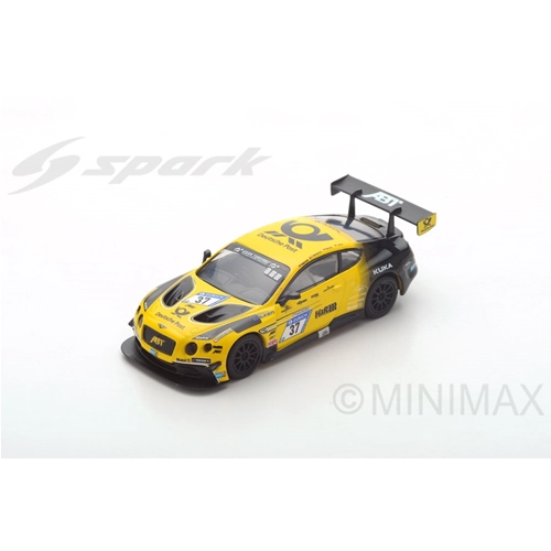 BENTLEY CONTINENTAL GT3 N.37 24 H NURBURGRING 2017 BRUCK-MENZEL-VERD. 1:64 Spark Model Auto Competizione Modellino