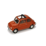 FIAT 500 L 1968-72 APERTA CORALLO SCURO 1:43 Brumm Auto Stradali Modellino