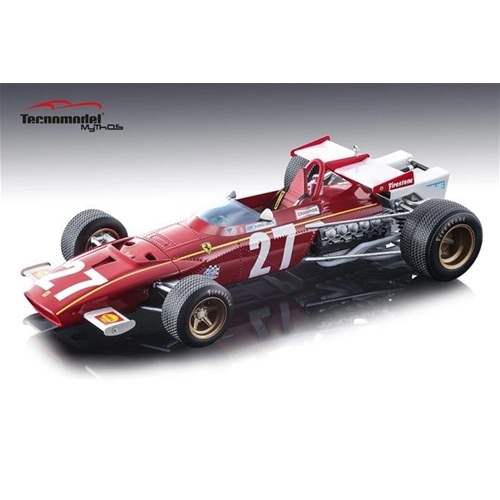 FERRARI 312B J.ICKX 1970 N.27 WINNER GP BELGIUM 1:18 Tecnomodel Formula 1 Modellino