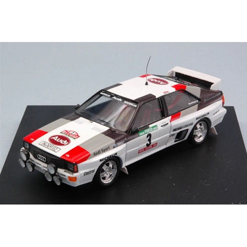 AUDI QUATTRO N.3 WINNER PORTUGAL 1983 H.MIKKOLA-A.HERTZ 1:43 Trofeu Auto Rally Modellino