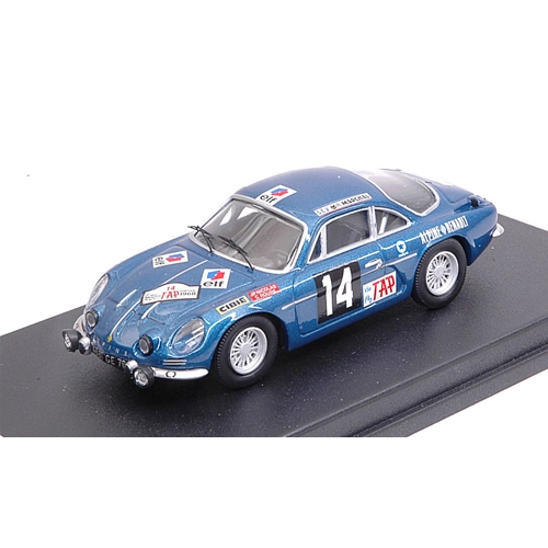 ALPINE A110 N.14 RETIRED PORTUGAL 1968 J.P.NICOLAS-C.ROURE 1:43 Trofeu Auto Rally Modellino