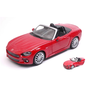 FIAT 124 SPIDER 2016 RED 1:24 Burago Auto Stradali Modellino