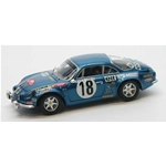 ALPINE RENAULT A110 N.18 WINNER MONTE CARLO 1973 J.ANDRUET-"BICHE"1:43 Trofeu Auto Rally Modellino