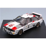 AUDI QUATTRO N.8 3rd MONTE CARLO 1983 S.BLOMQVIST-B.CEDERBERG 1:43 Trofeu Auto Rally Modellino