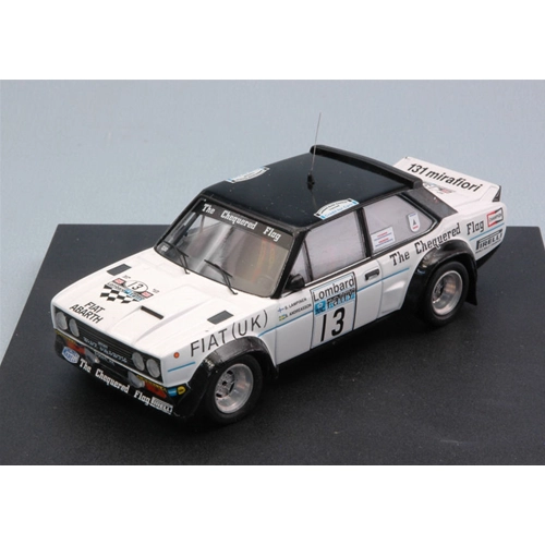 FIAT 131 ABARTH N.13 7th RAC RALLY 1977 S.LAMPINEN-S.ANDREASSON 1:43 Trofeu Auto Rally Modellino