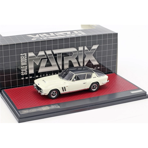 JENSEN INTERCEPTOR SERIES II FF 1970 GREY/WHITE 1:43 Matrix Scale Models Auto Stradali Modellino