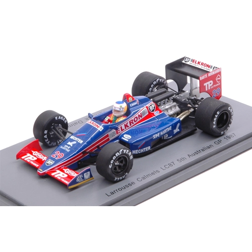 LARROUSSE CALMELS LC87 Y.DALMAS 1987 5th AUSTRALIAN GP 1:43 Spark Model Formula 1 Modellino