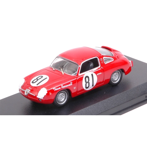 FIAT ABARTH 750 N.81 10th SCCA NATIONAL CUMBERLAND 1959 DUNCAN BLACK 1:43 Best Model Auto Competizione Modellino
