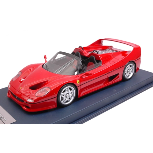 FERRARI F50 SPIDER 1995 ROSSO CORSA CON VETRINA 1:18 Looksmart Auto Stradali Modellino