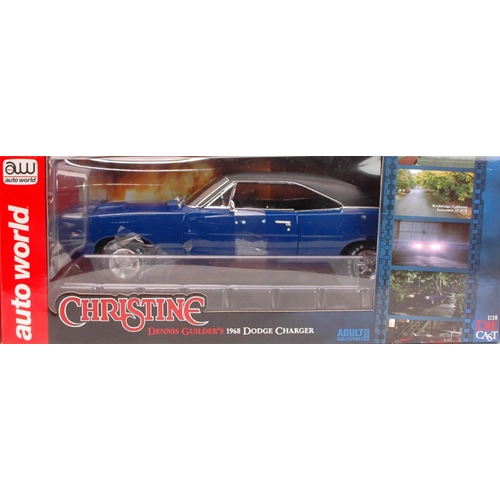 DODGE CHARGER HARD TOP 1968 CHISTINE DENNIS GUILDER'S 1:18 Auto World Movie Modellino