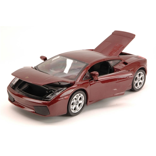 LAMBORGHINI GALLARDO 2005 DARK RED 1:24 Burago Auto Stradali Modellino