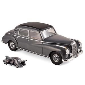 MERCEDES 300 1952 DARK GREY 1:18 Norev Auto Stradali Modellino