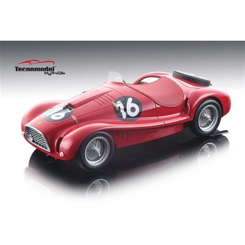 FERRARI 225 S SPYDER VIGNALE R.MIERES N.16 6th GP SUPERCORTEM.1953 1:18 Tecnomodel Auto Competizione Modellino