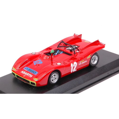 ABARTH SP 2000 N.12 RETIRED TARGA FLORIO 1971 OSTINI-TARAMAZZO 1:43 Best Model Auto Competizione Modellino