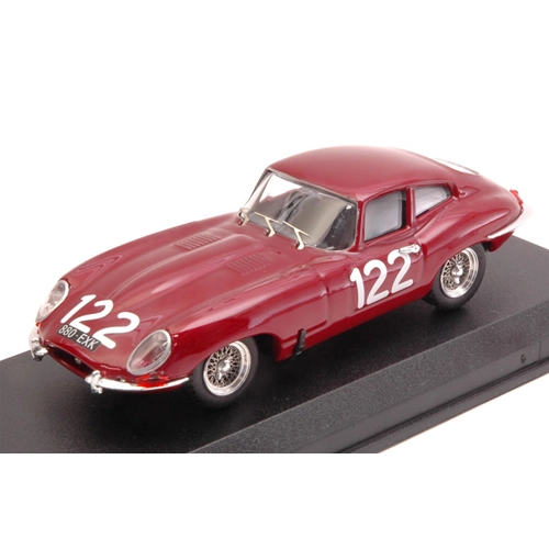 JAGUAR E COUPE' N.122 TARGA FLORIO 1963 RAVETTO-BAGGIO 1:43 Best Model Auto Competizione Modellino
