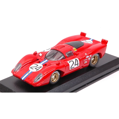 FERRARI 312 P COUPE' N.24 4th 24H DAYTONA 1970 POSEY-PARKES 1:43 Best Model Auto Competizione Modellino