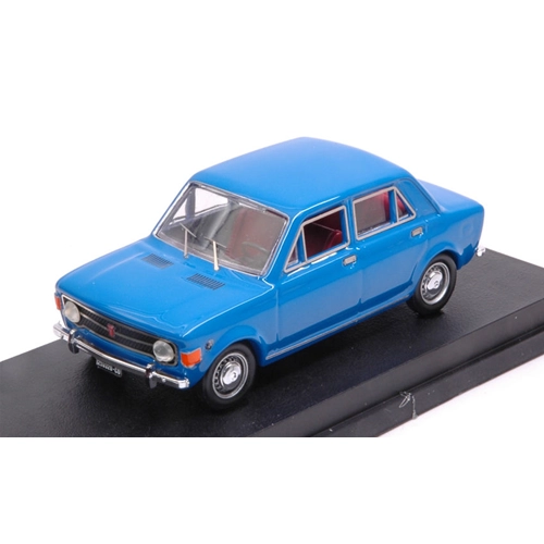 FIAT 128 QUATTRO PORTE 1969 BLU CANNES 1:43 Rio Auto Stradali Modellino