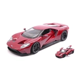 FORD GT 2017 METALLIC RED 1:24 Welly Auto Stradali Modellino