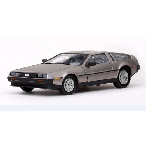 DE LOREAN DMC 12 COUPE' LK 1981 STAINLESS STEEL FINISH 1:18 SunStar Auto Stradali Modellino