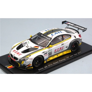 BMW M6 GT3 N.98 10th 24 H SPA 2017 T.BLOMQVIST CATSBURG-B.SPENGLER 1:43 Spark Model Auto Competizione Modellino