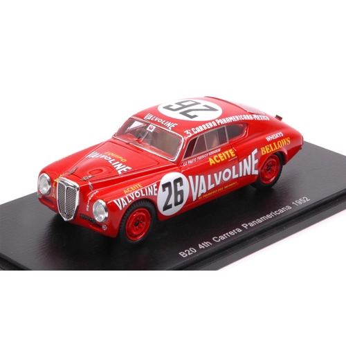LANCIA AURELIA B20 N.26 4th C.PANAMERICA 1952 U.MAGLIOLI-F.BORNIGIA 1:43 Spark Model Auto Competizione Modellino