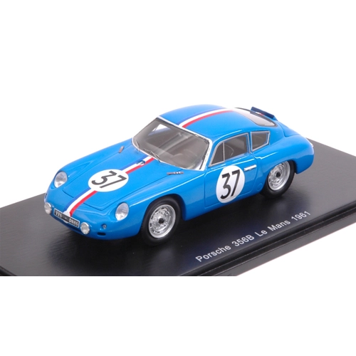 PORSCHE 356B CARRERA ABARTH GTL N.37 DNF LE MANS 1961 BUCHET-MONNERET 1:43 Spark Model Auto Competizione Modellino