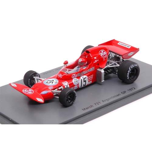 MARCH 721X N.LAUDA 1972 N.15 7th ARGENTINA GP 1:43 Spark Model Formula 1 Modellino