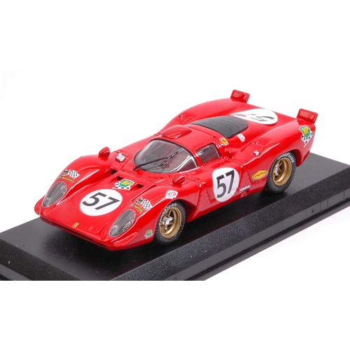 FERRARI 312 P COUPE' N.57 LM 1970 ADAMOVICZ-PARSON 1:43 Best Model Auto Competizione Modellino